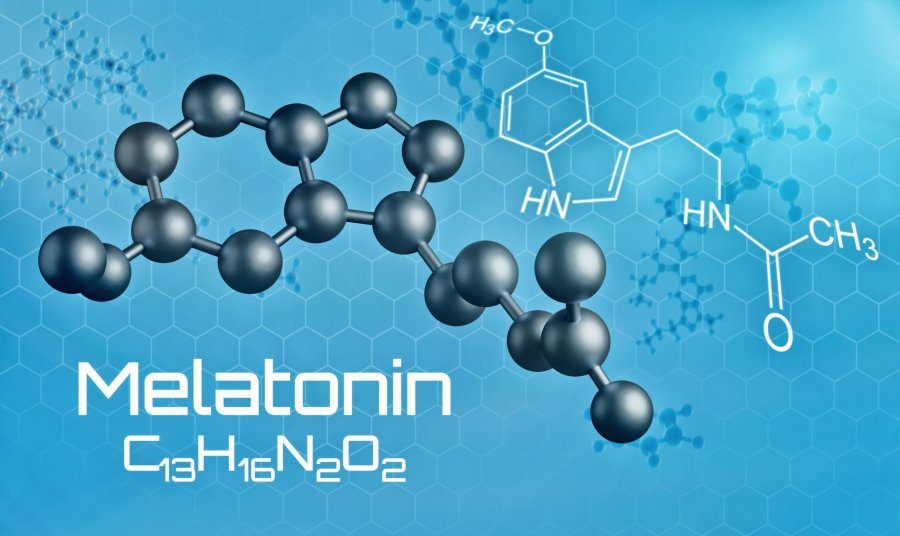 Three-dimensional,Molecular,Model,Of,Melatonin,-,3d,Render