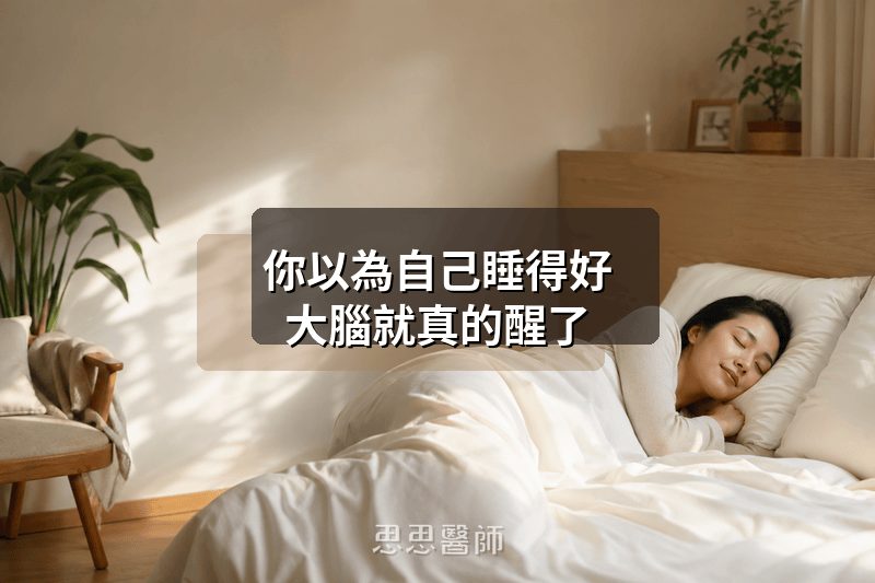 你以為自己睡得好，大腦就真的醒了