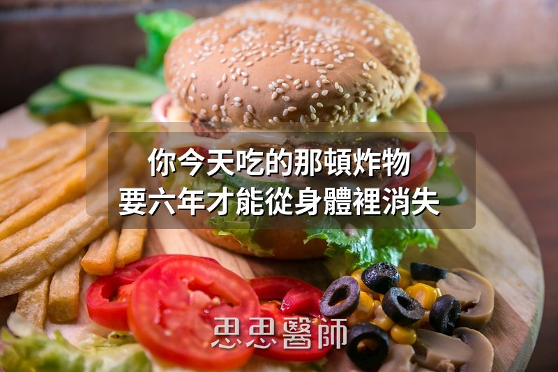 你今天吃的那頓炸物，要六年才能從身體裡消失